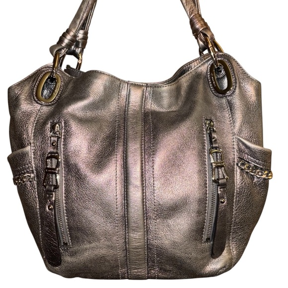 B. Makowsky Metallic Shoulder Bag